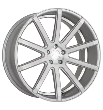 Rabatt Corspeed Deville silver-brushed-Surface/undercut Colour Trim weiß 8.5x19 ET35 5x112 CB66.5
