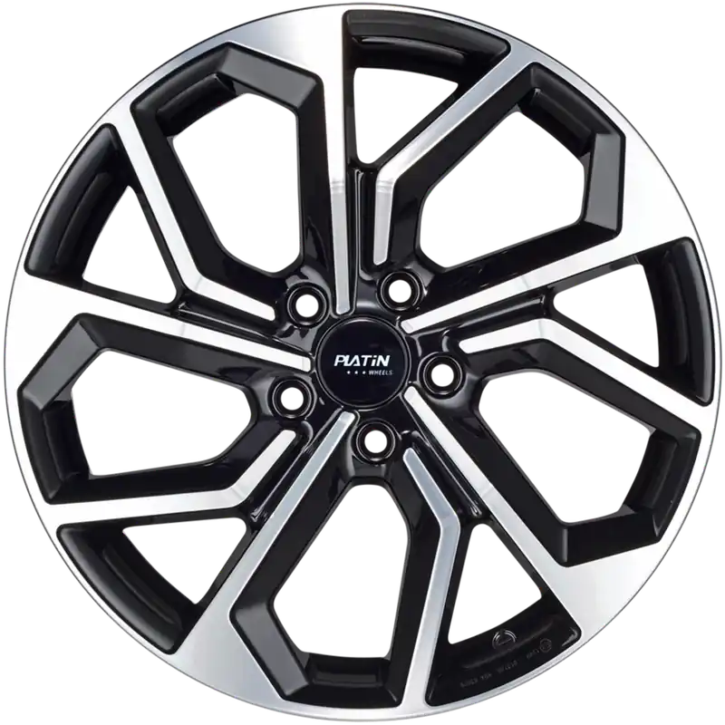 Platin P 97 Black Polished, 7,0 x 17", 5/112, ET 40 Top-Angebot