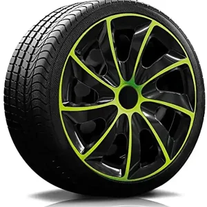 Saisonangebot Radkappen König Nr.02 Multi-Color Line in verschiedenen Farben und Größen 13 Zoll 14 Zoll 15 Zoll 16 Zoll - Set