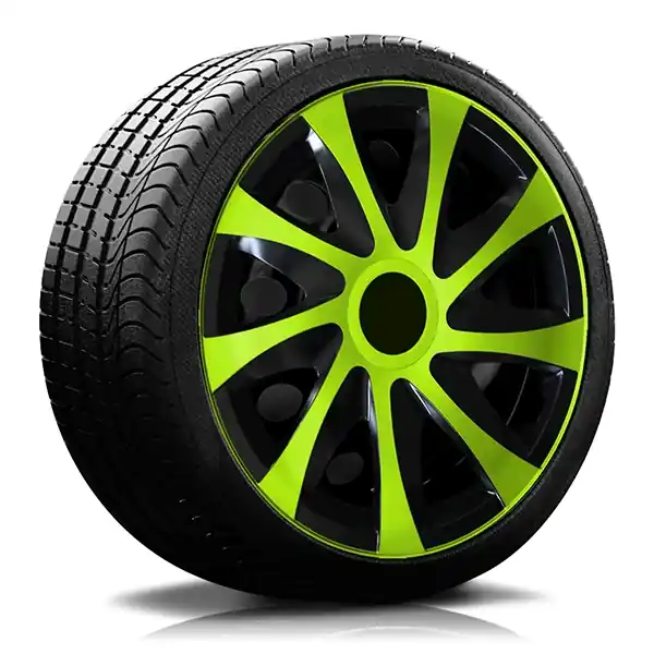 Radkappen König Nr.04 Multi-Color Line in verschiedenen Farben und Größen von 13 Zoll 14 Zoll 15 Zoll 16 Zoll - Set Direkt Vom Hersteller