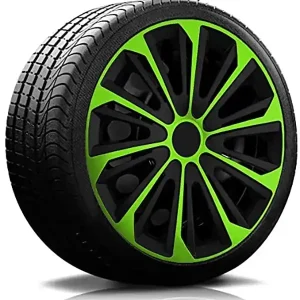Radkappen König Nr.06 Premium / Multi-Color Line in verschiedenen Farben und Größen 14 Zoll 15 Zoll 16 Zoll - Set Must-Have