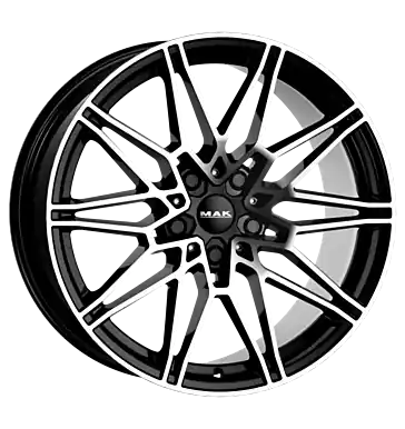 Zertifiziert MAK Koenig-D black mirror 9.5x19 ET20 5x112 CB66.6